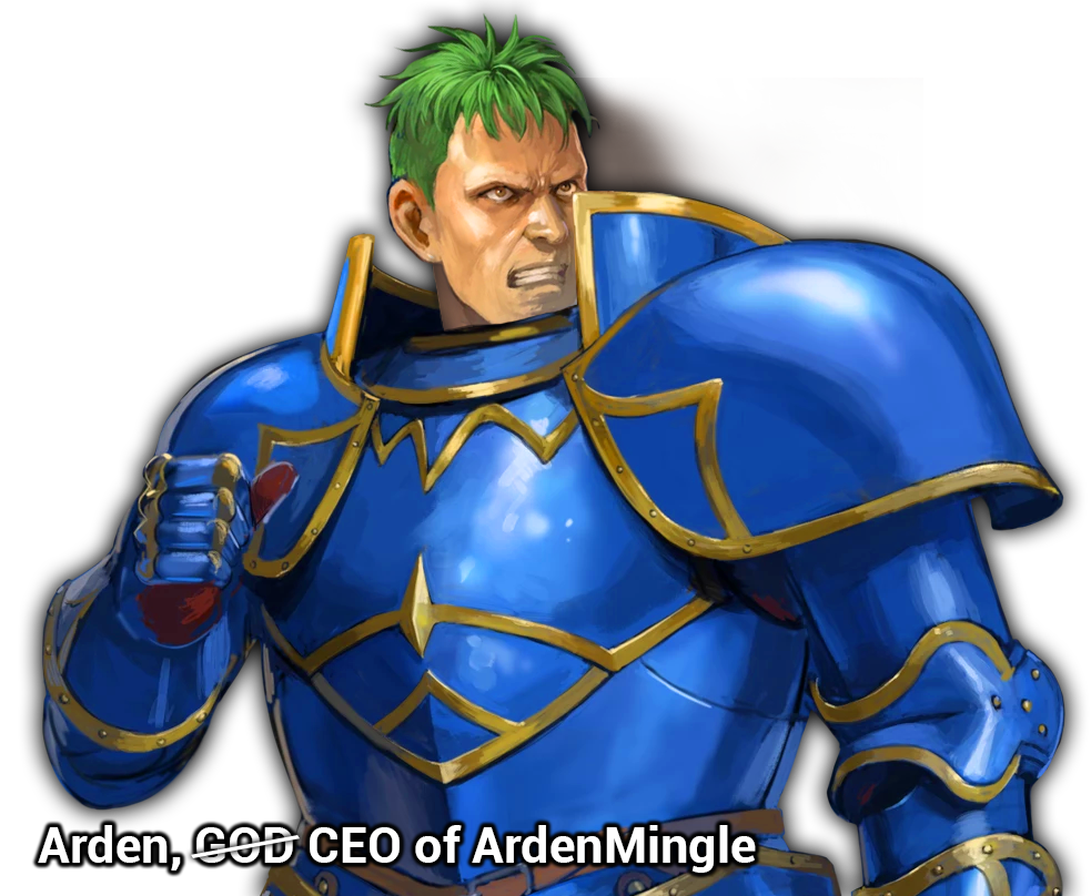 Our founder and P̶r̶e̶s̶i̶d̶e̶n̶t̶ God, Arden